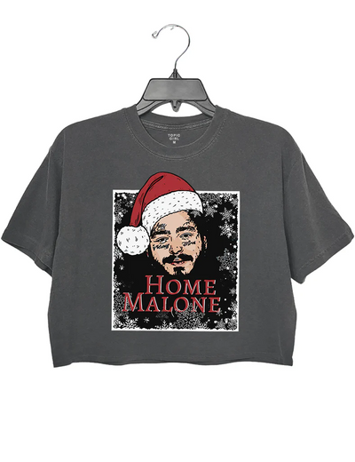 Home Malone Christmas Crop Top