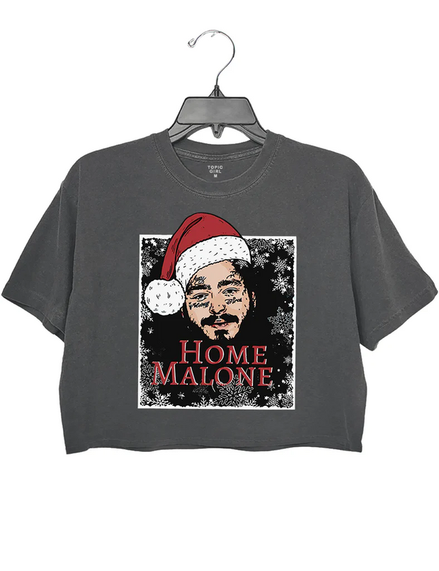Home Malone Christmas Crop Top