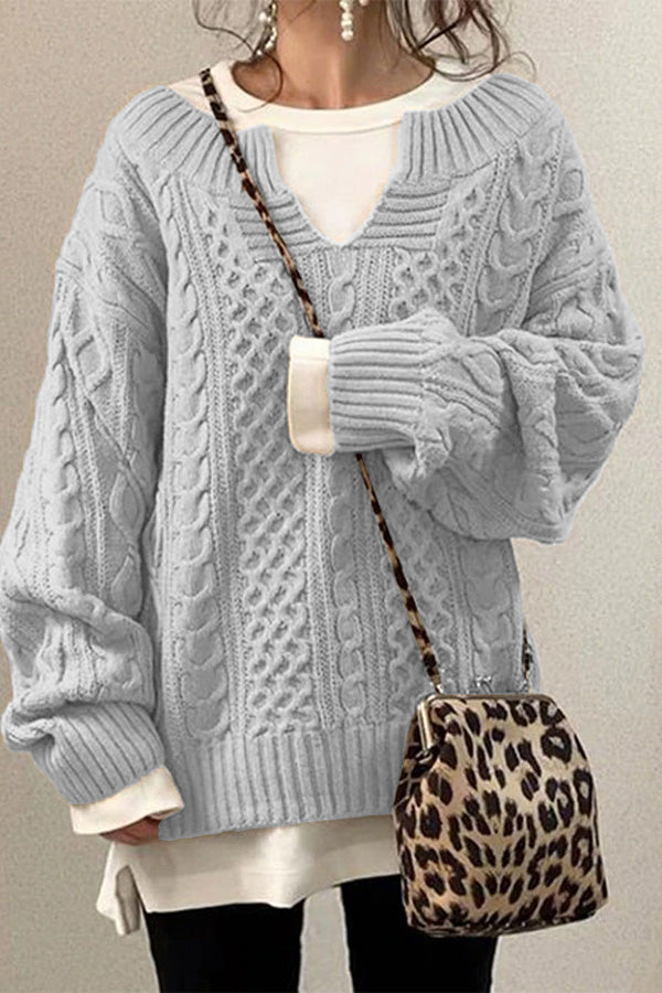 Modèle de tricot pour pull décontracté