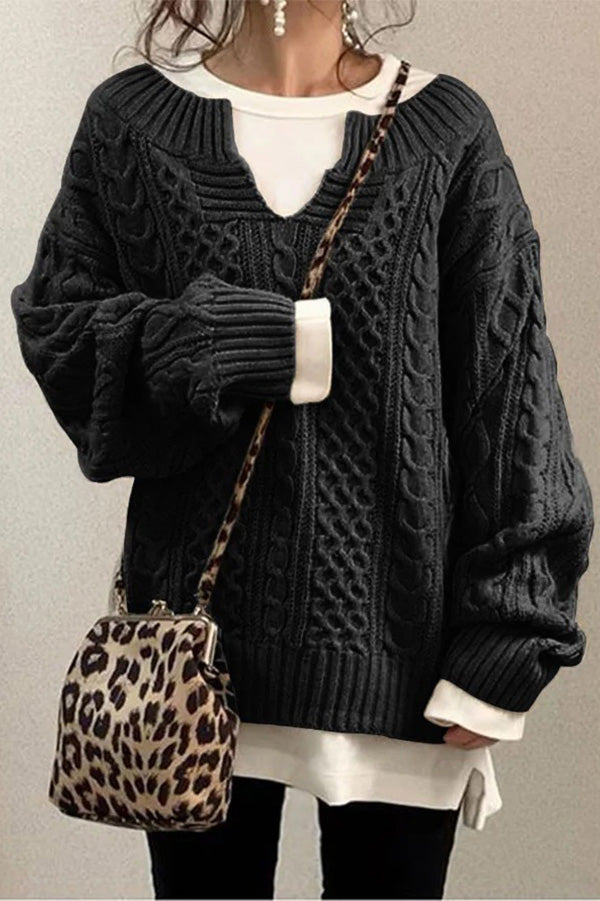 Modèle de tricot pour pull décontracté