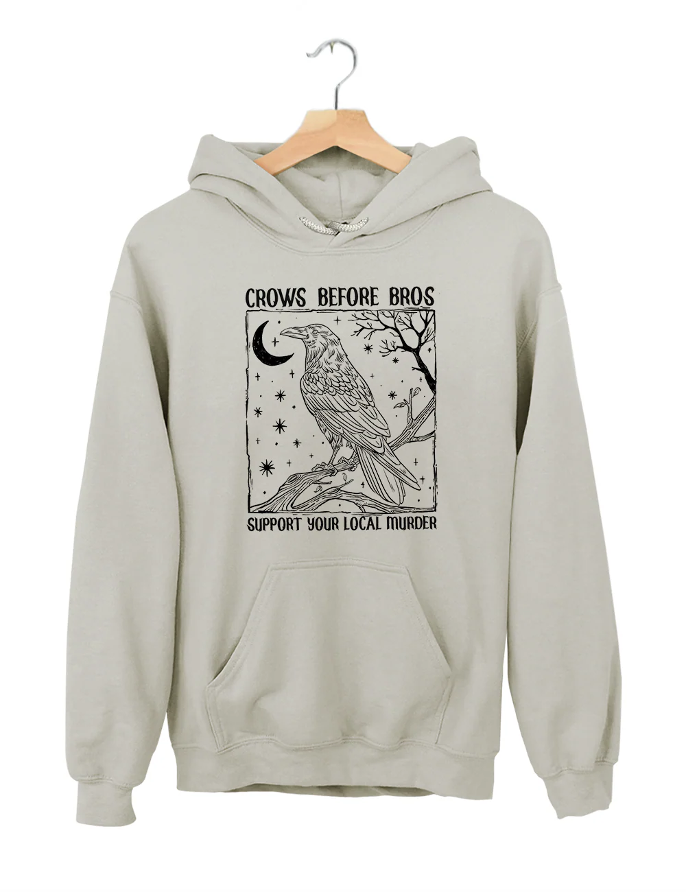 Dark Academia Crows Before Bros Hoodie