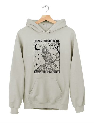 Dark Academia Crows Before Bros Hoodie