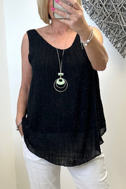 Penelope Necklace Lined Vest Top