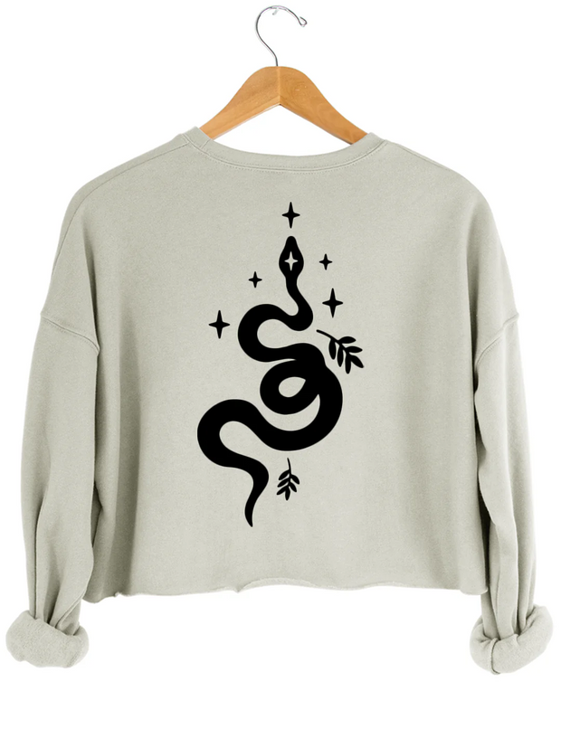 Trash Takes ltself Out Every Single Time Crop Sweatshirt