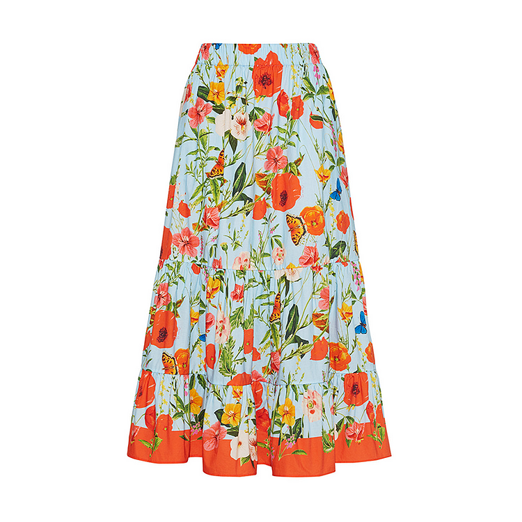 Maillot de bain et jupe bikini à imprimé floral 