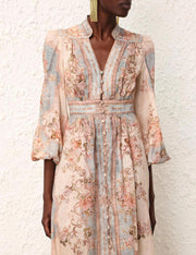 August Plunge Midi Dress