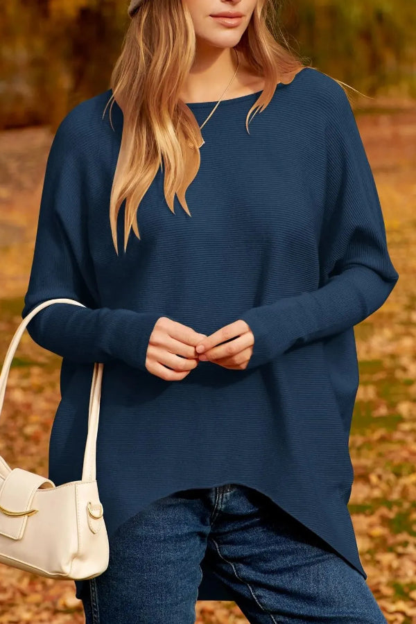 Pull en maille à manches chauve-souris pour femme (achetez-en 2, livraison gratuite) 