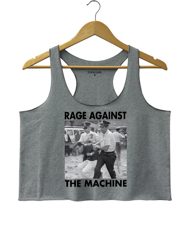 1963 Arrest Bernie Sanders Crop Tank Top
