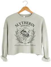 Hogwarts Slytherin Crop Sweatshirt