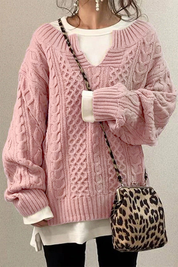 Modèle de tricot pour pull décontracté