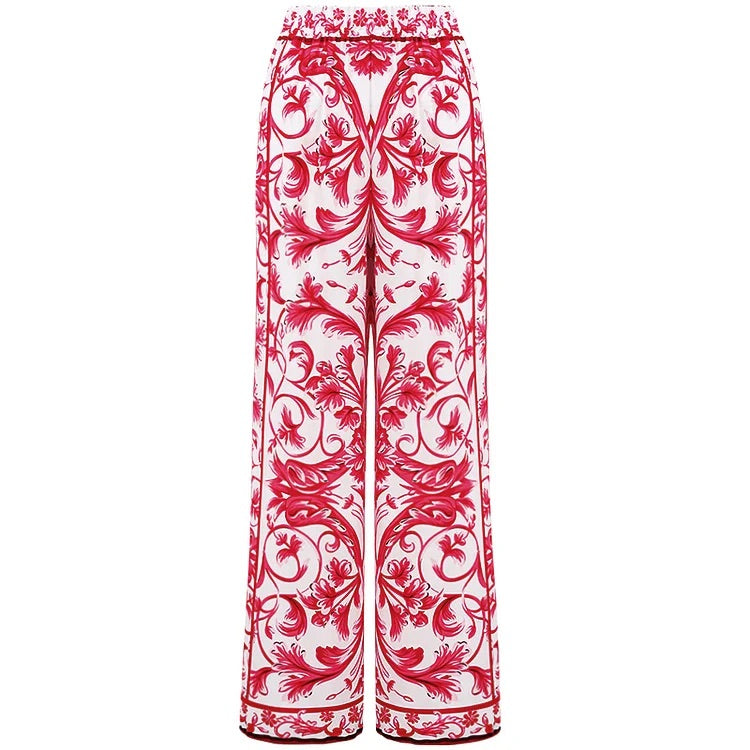 Maillot de bain une pièce et jupe imprimés de style baroque 
