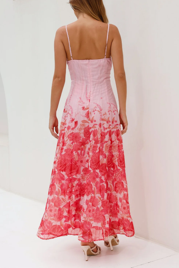 Robe longue rose Raise The Roof