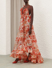 TRANQUILLITY FLORAL STRAP GOWN