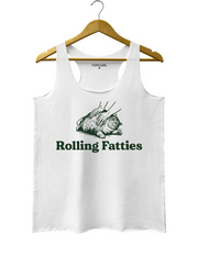 Cat Rolling Fatties Tank Top