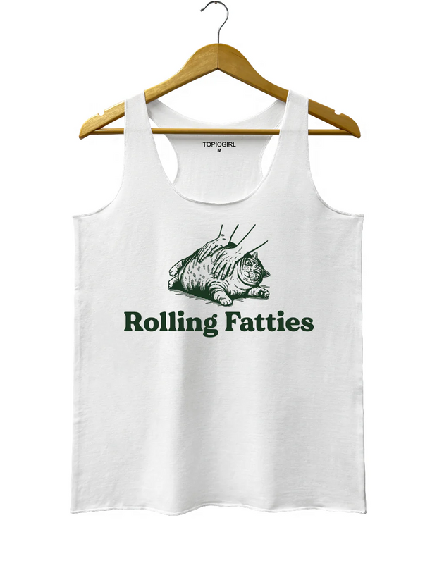 Cat Rolling Fatties Tank Top