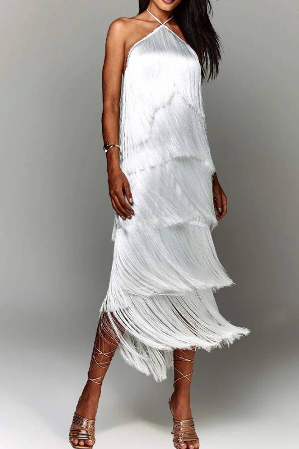 Stylish Fringed Dress