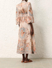August Plunge Midi Dress