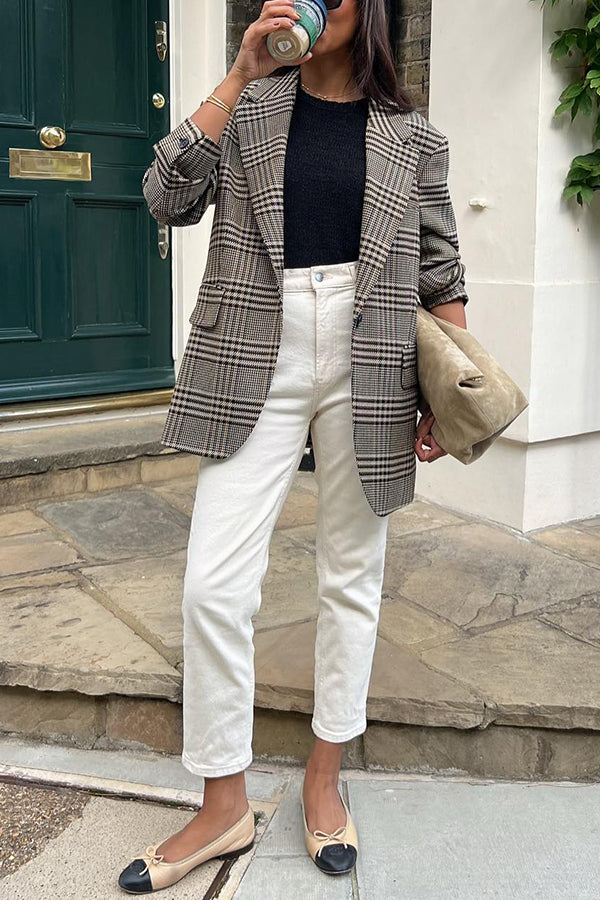 Modische Wolljacke mit Stehkragen