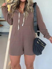 WOMEN'S HOODIE SWEATSHIRT ROMPER (BUY 2 FREE SHIPPING)