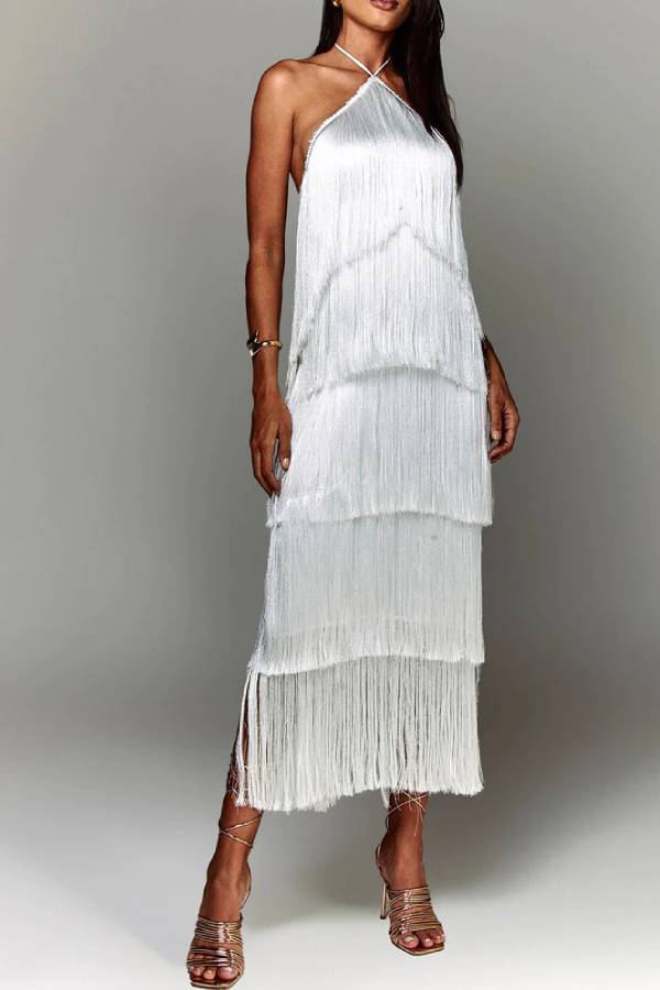 Stylish Fringed Dress