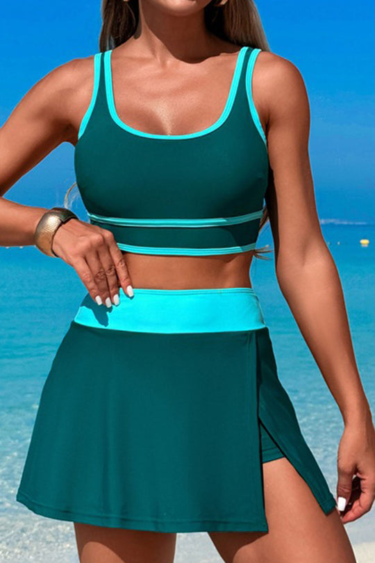 Quick-drying beach sports skirt two-piece swimsuit