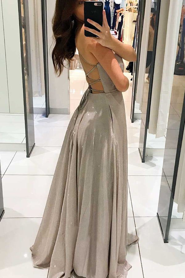 Slim dress with backless dress