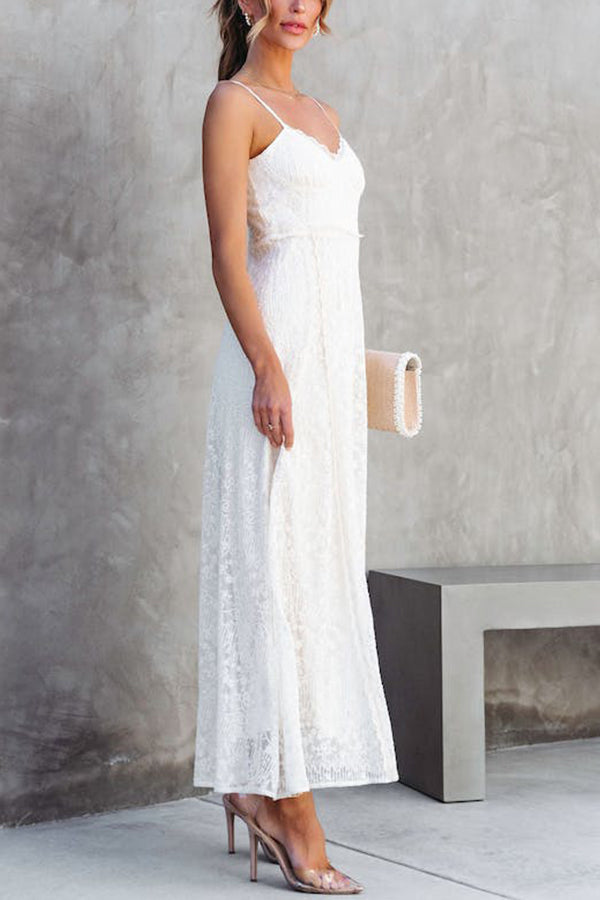 GOOD KIND LACE EMBROIDERED MAXI DRESS