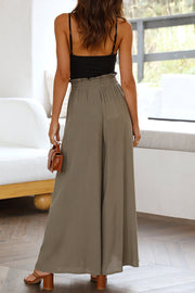 Solid Color Lightweight Flowy Wide Leg Pants