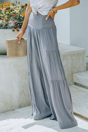 Doyle Smocked Eyelet Wide Leg Pants