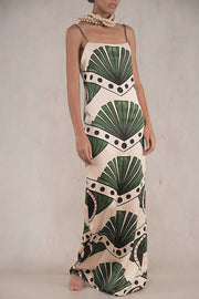 Palm tree fashion print Maxi dress