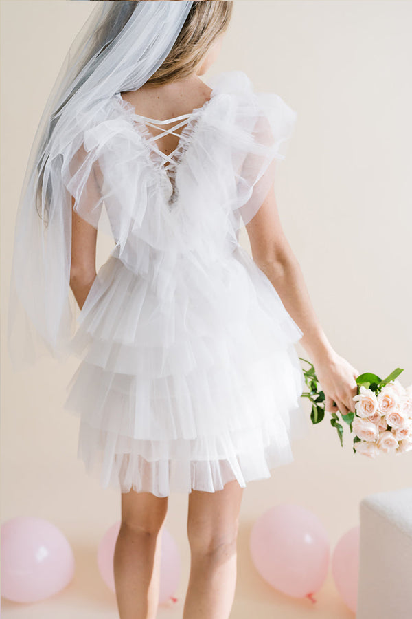 Tulle Ruffle Dress