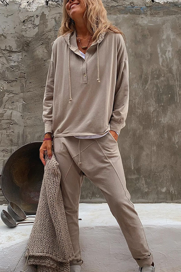 Always A Breeze Patchwork Elastic Waist Harem Pants
