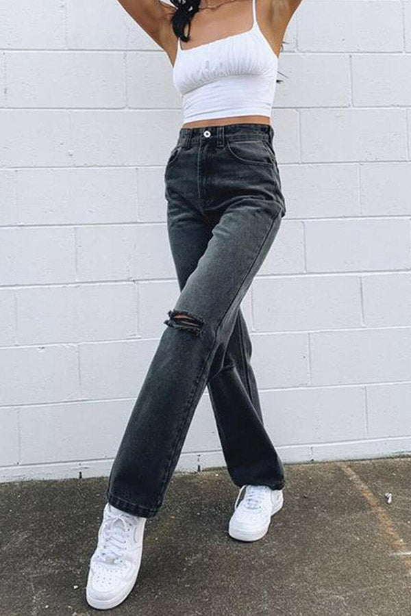 women's cut straight jeans