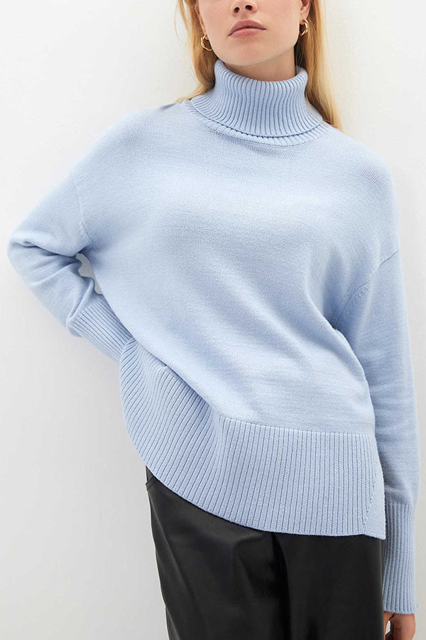women's turtleneck loose sweater