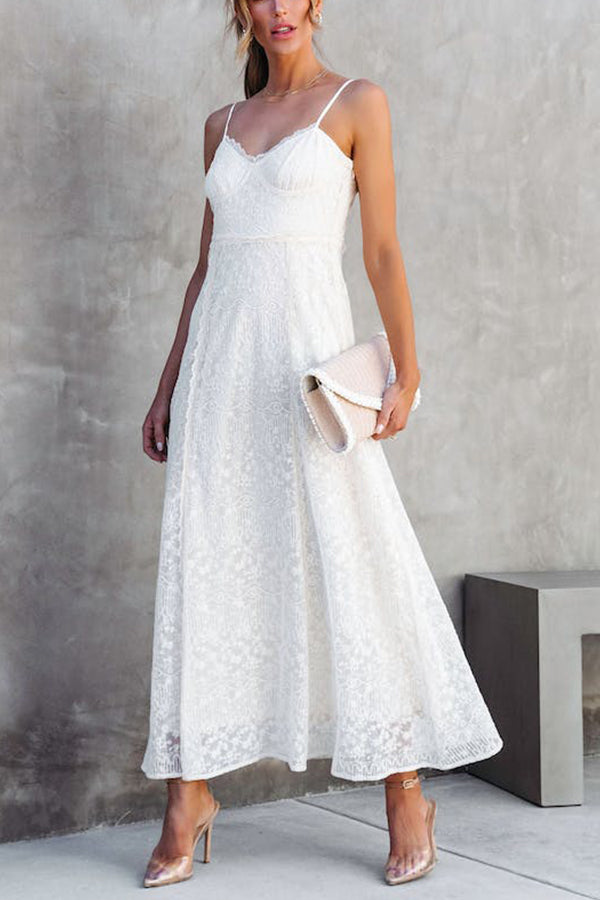 GOOD KIND LACE EMBROIDERED MAXI DRESS