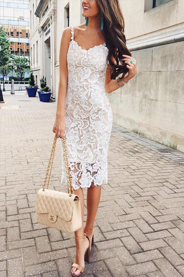 Molly Fashion Chic Sling Lace Dress