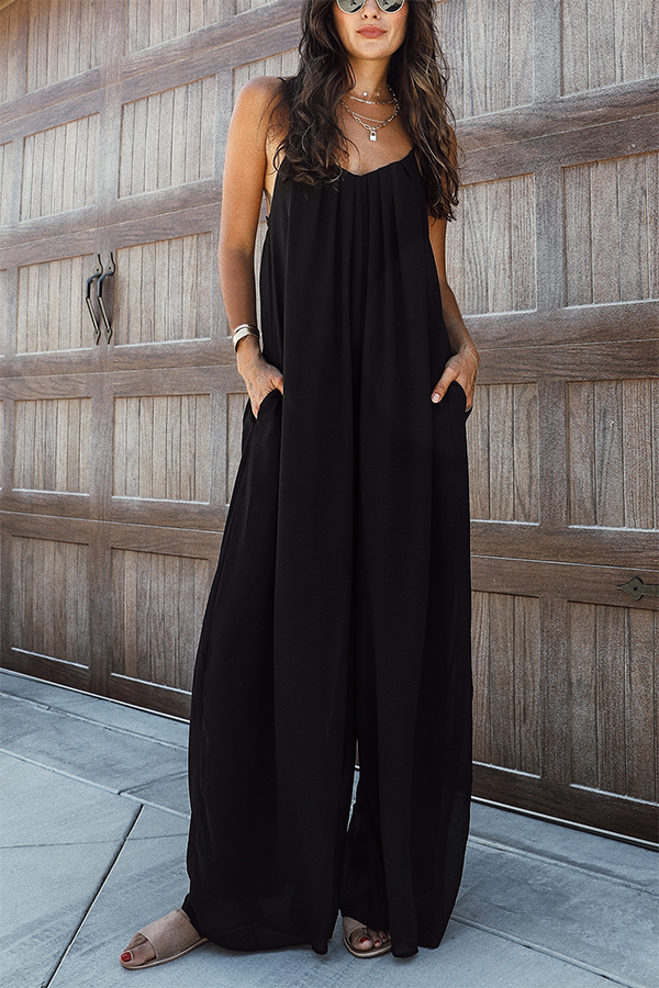 Classic Silhouette Pocketed Jumpsuit