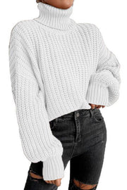 Fashion Dropped Shoulder Long Sleeve Knit Loose Sweater