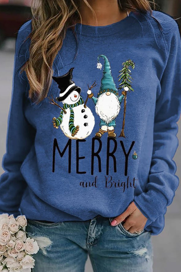 Sweatshirt mit Schneemann-Print als Weihnachtsgeschenk