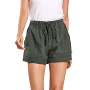 Gray Strive Pocketed Tencel Shorts