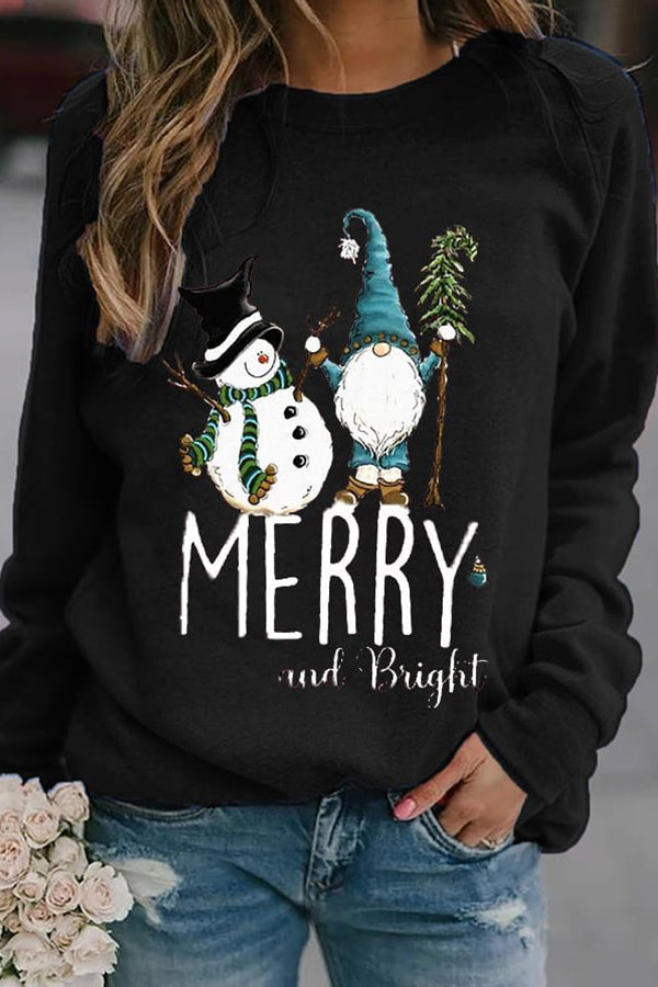 Sweatshirt mit Schneemann-Print als Weihnachtsgeschenk