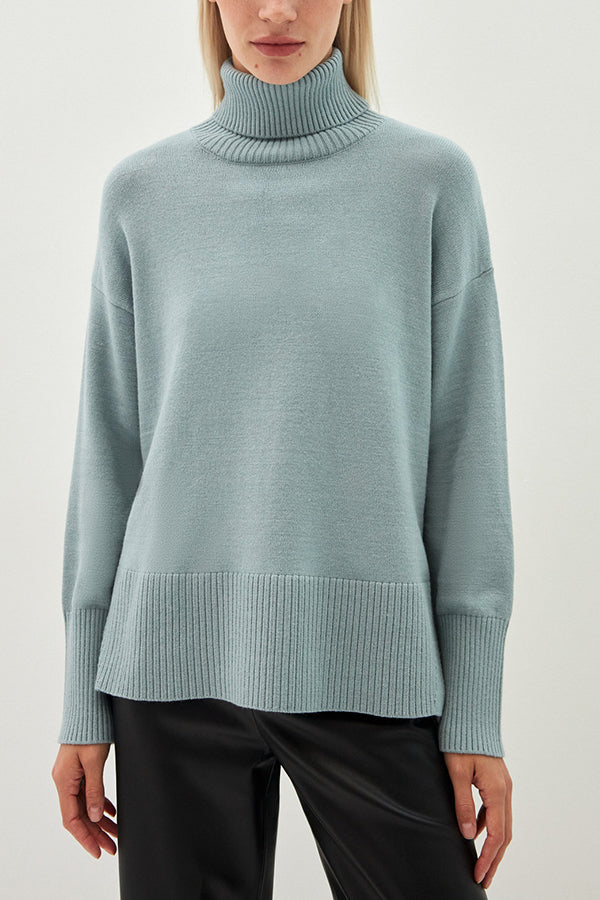 women's turtleneck loose sweater