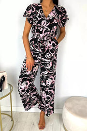 Floral Wrap Jumpsuit