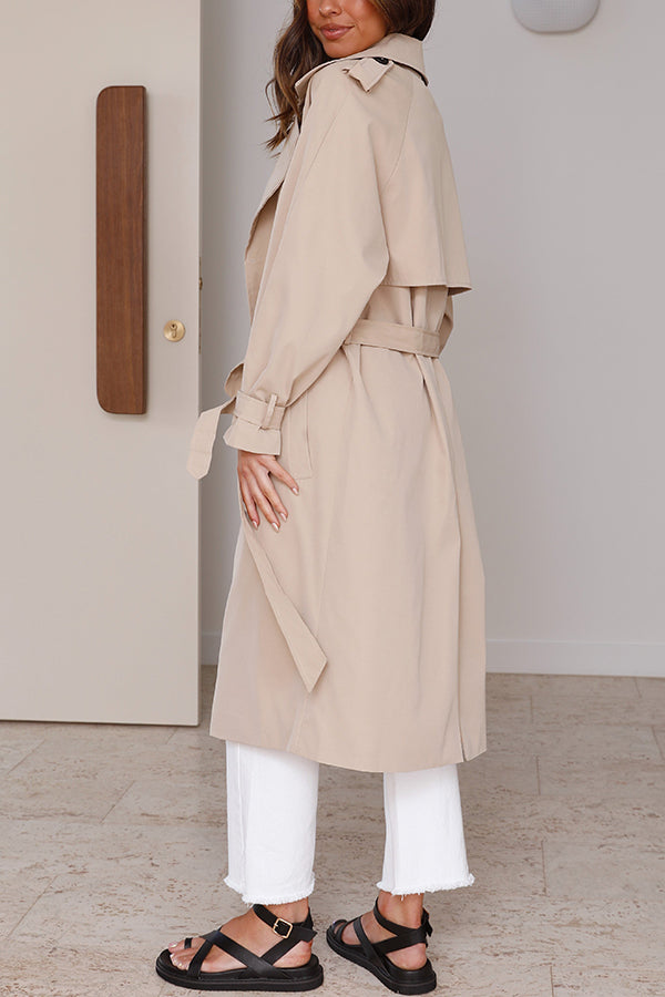 Samara Single Breasted Lapel Trench Coat