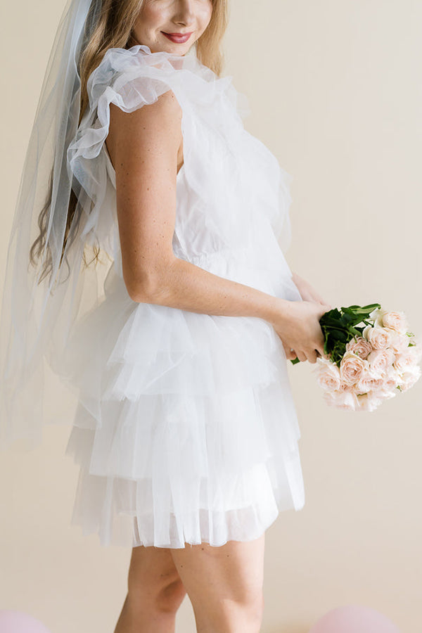 Tulle Ruffle Dress