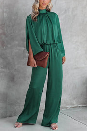 Satin Wide Leg Jumpsuit