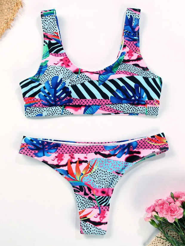 Fresh Printed Split Bikini