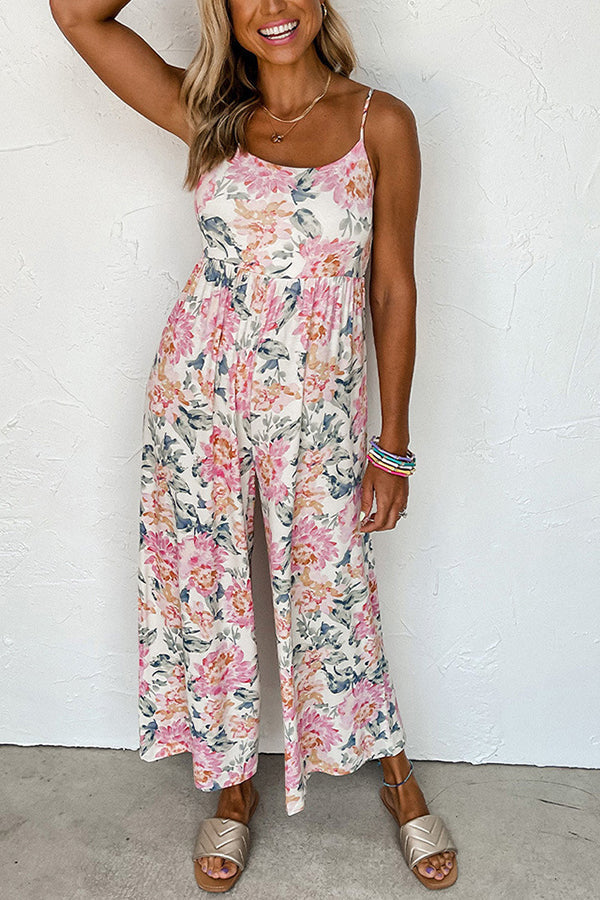 Blossom Babe Floral Relaxed Wide Leg Jumpsuit