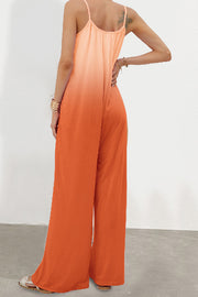 Summer New Women's Casual Loose Sleeveless High Waist Jumpsuit