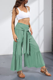 Bandage Casual Women's Wide Leg Pants